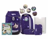 ergobag Pack Ranzenset mit Gratis Superbuch Bea Bahadir FeenzauBär Glow, 25 x 22 x 35 cm, 1,1 kg, 20 Liter - 1